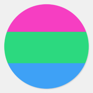 Polysexual Flag Classic Round Sticker
