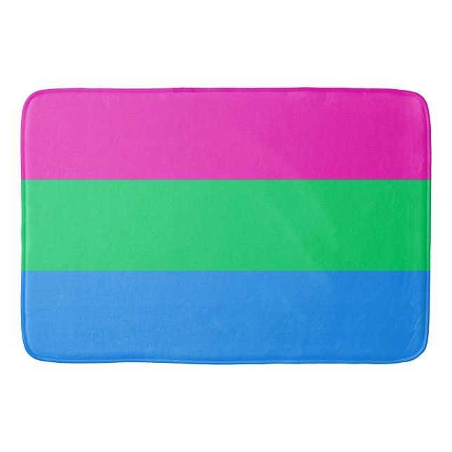 Polysexual Flag Large Bath Mat (Front)