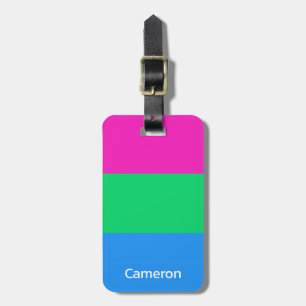 Polysexual Flag Personalised Luggage Tag