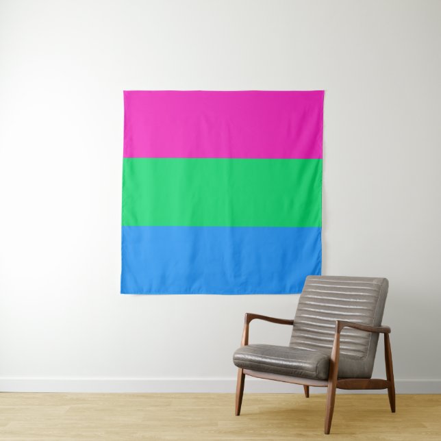 Polysexual Flag Square Tapestry (In Situ (Horizontal))