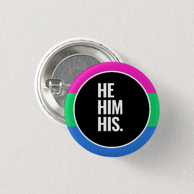 Polysexual Pride 3 Cm Round Badge (Front & Back)