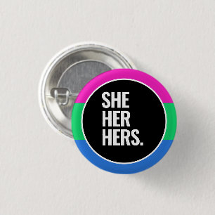 Polysexual Pride 3 Cm Round Badge