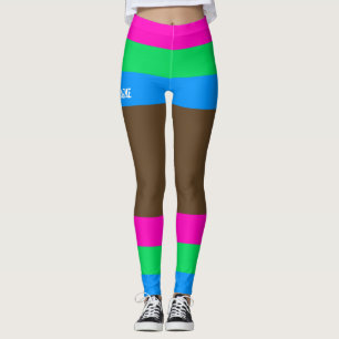 Polysexual Pride Faux Shorts & Legs Leggings