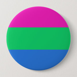 Polysexual Pride Flag 10 Cm Round Badge