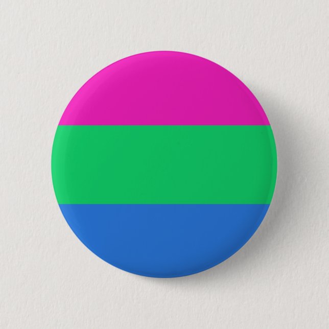 Polysexual Pride Flag 6 Cm Round Badge (Front)