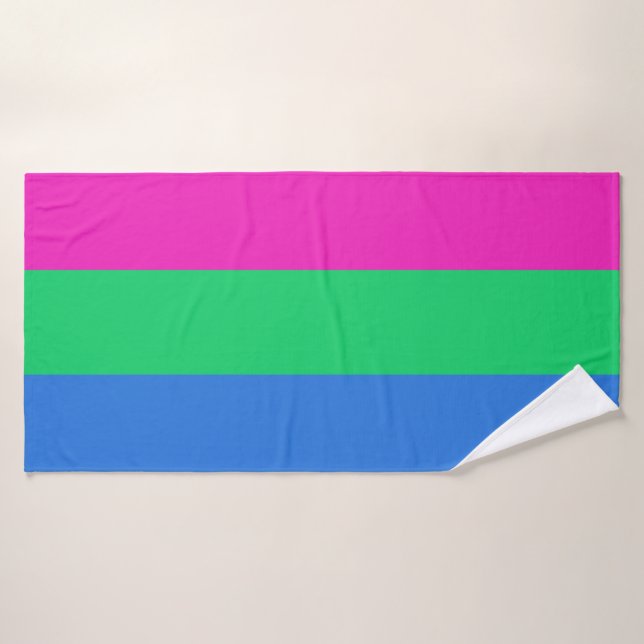 Polysexual Pride Flag Bath Towel (Bath Towel)