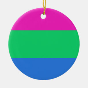 Polysexual Pride Flag Ceramic Ornament