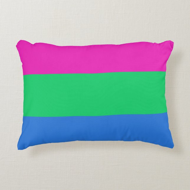 Polysexual Pride Flag Decorative Cushion (Front)