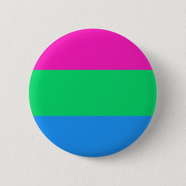 Polysexual Pride Flag LGBT Pride 6 Cm Round Badge (Front)