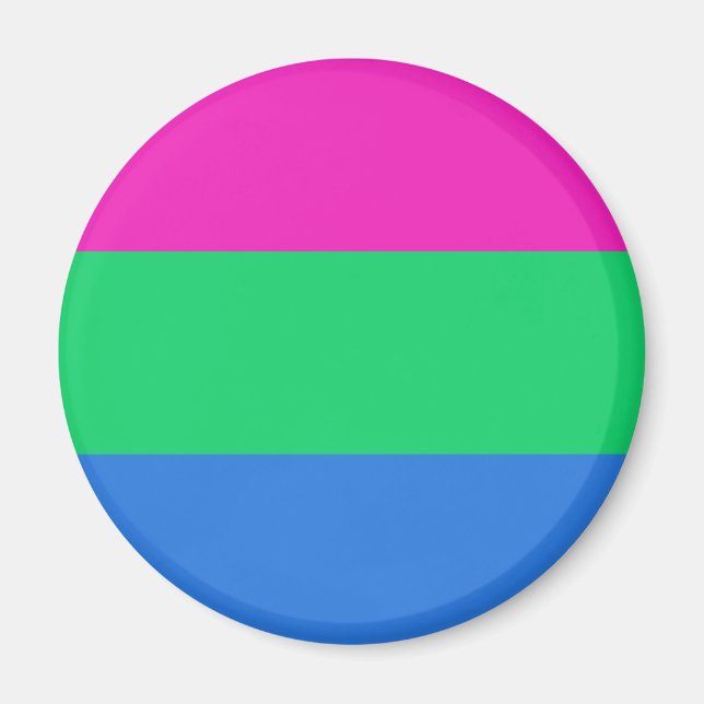 Polysexual Pride Flag Magnet (Front)