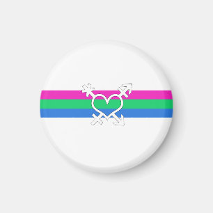 Polysexual Pride Flag Magnet