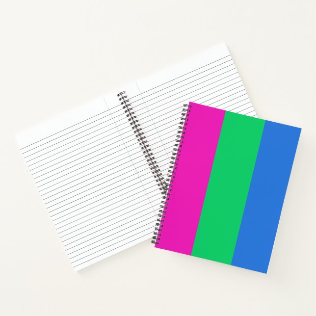 Polysexual Pride Flag Notebook (Inside)