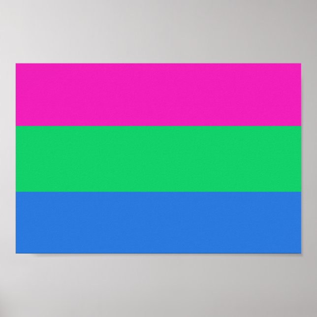 Polysexual Pride Flag Poster (Front)
