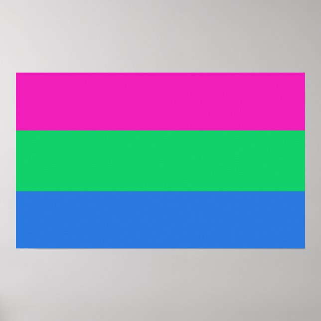 Polysexual Pride Flag Poster (Front)