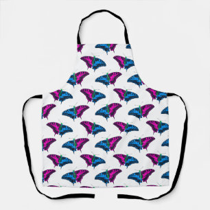 Polysexual Pride Flag Swallowtail Butterfly Apron
