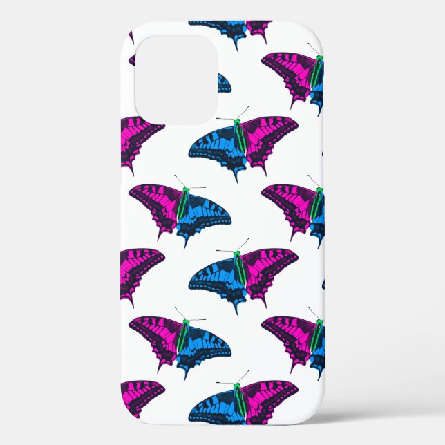 Polysexual Pride Flag Swallowtail Butterfly Case-Mate iPhone Case (Back)