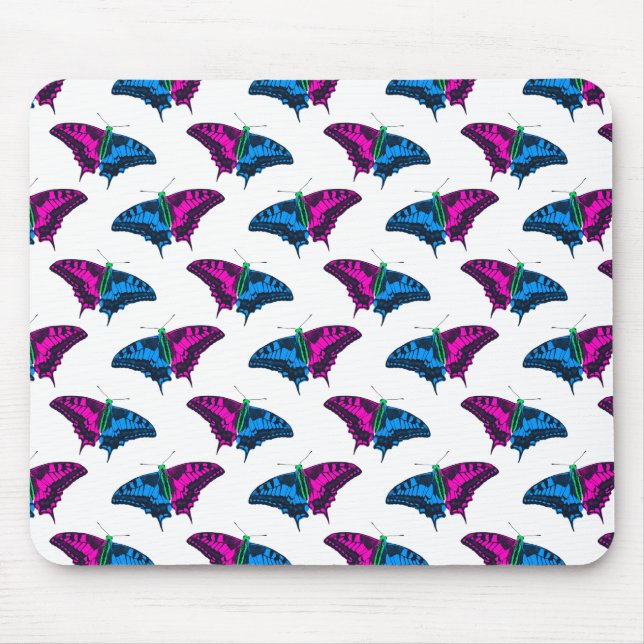 Polysexual Pride Flag Swallowtail Butterfly Mouse Pad (Front)