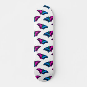 Polysexual Pride Flag Swallowtail Butterfly Skateboard
