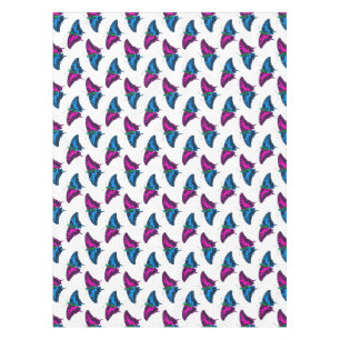 Polysexual Pride Flag Swallowtail Butterfly Tablecloth