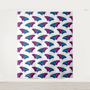 Polysexual Pride Flag Swallowtail Butterfly Tapestry
