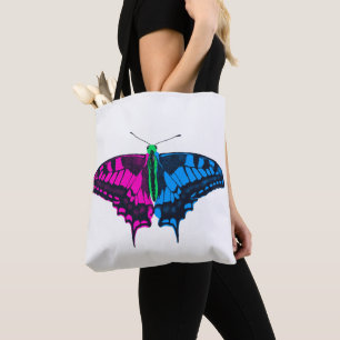 Polysexual Pride Flag Swallowtail Butterfly Tote Bag