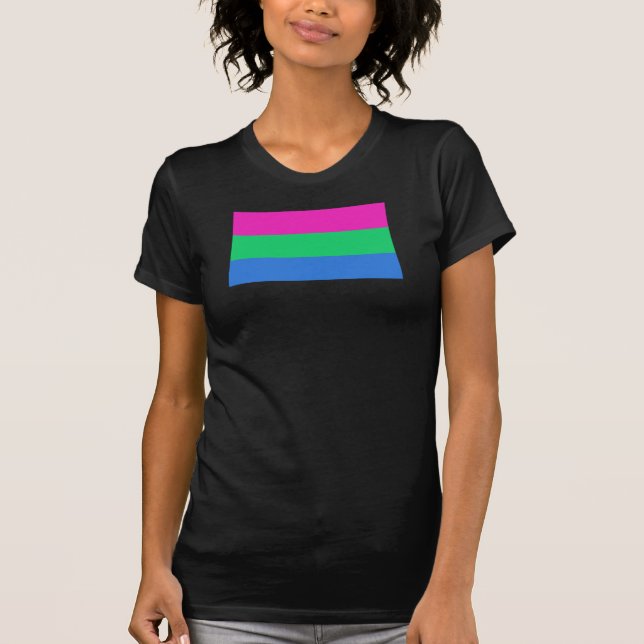 Polysexual Pride Flag T-Shirt (Front)