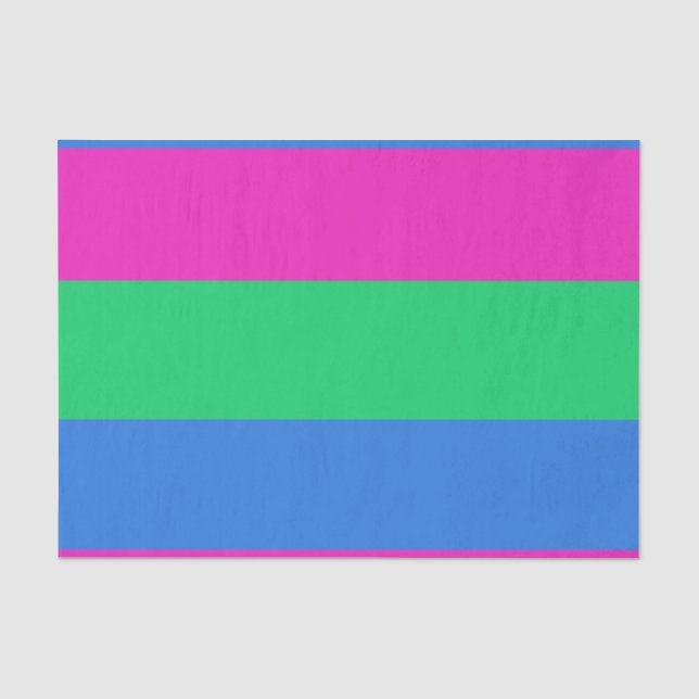 Polysexual Pride Flag Tissue Paper (Front)