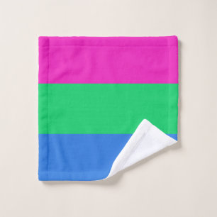 Polysexual Pride Flag Wash Cloth