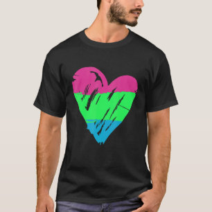 Polysexual Pride Heart Flag 2 T-Shirt
