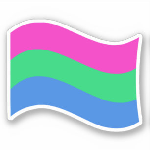 Polysexual Pride Wavy Flag