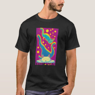 Polysomnography Tech Sweet Dreams Sleeping Cat T-Shirt