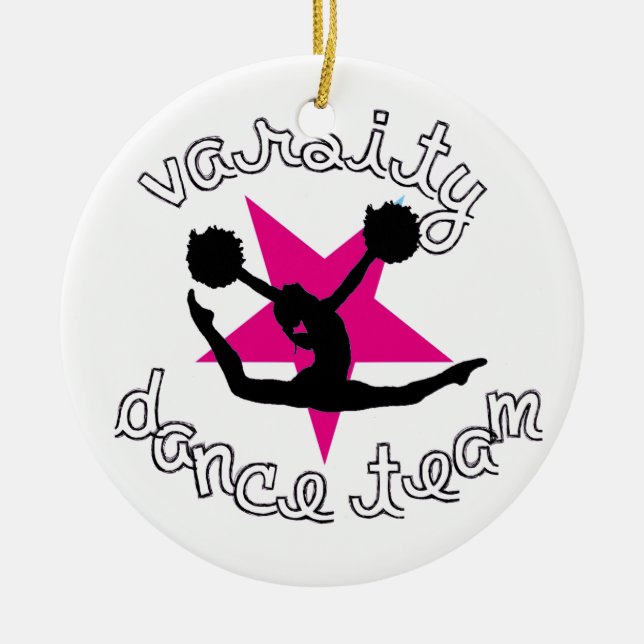 Pom Dance team Ceramic Ornament (Front)