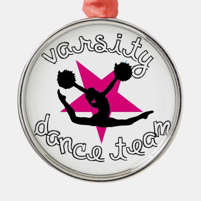 Pom Dance team Metal Tree Decoration (Front)
