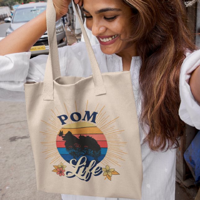 Pom Life Pomeranian Dog-Lover Tote Bag (Creator Uploaded)