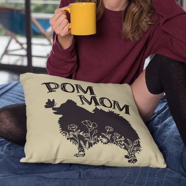 Pom Mum Pomeranian Dog-Lover Cushion (Creator Uploaded)
