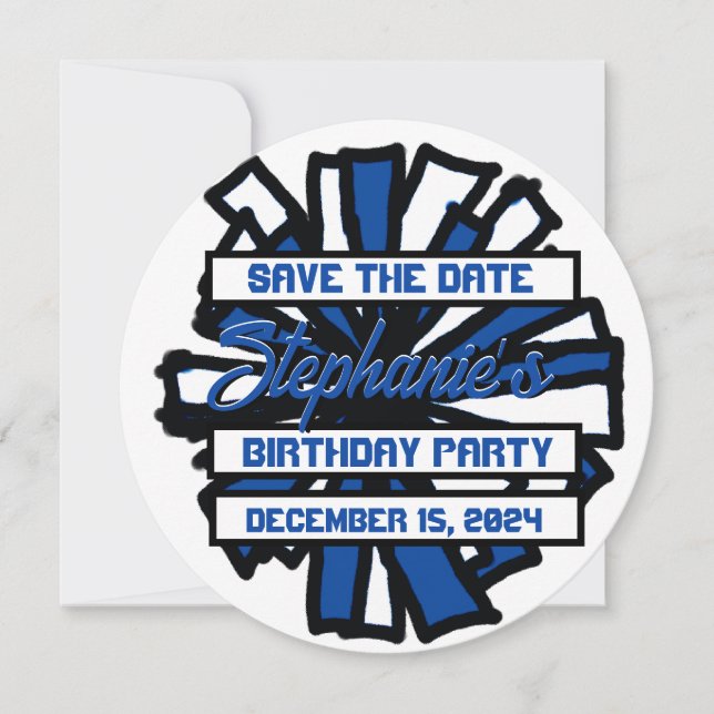 Pom Pom Flat Invitation, #2 Invitation (Front)