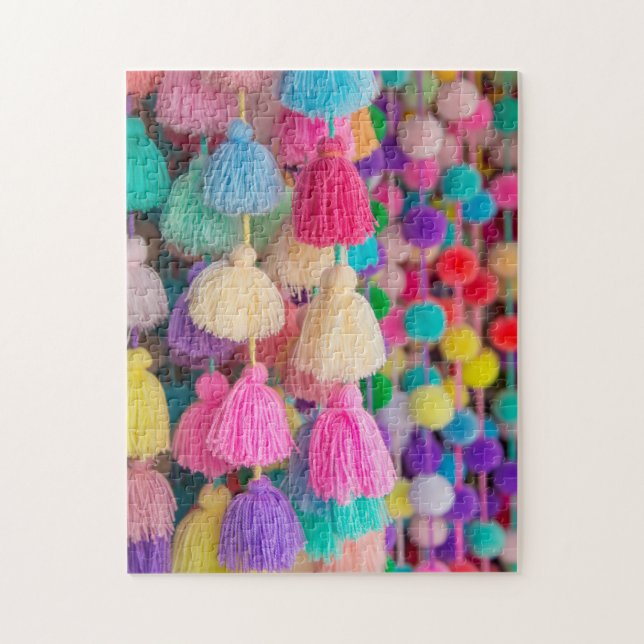 Pom Poms in Tulum Jigsaw Puzzle (Vertical)