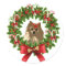 Pom Wreath Holiday Sticker