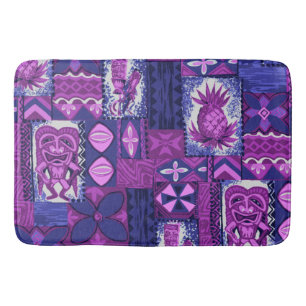 Pomaika’i Tiki Hawaiian Vintage Tapa Bath Mat