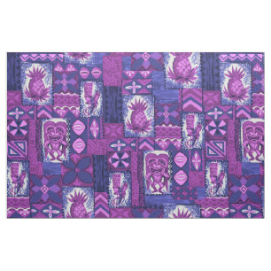 Pomaika’i Tiki Hawaiian Vintage Tapa Fabric
