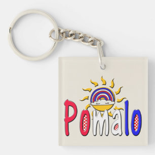 Pomalo – Croatian Relaxation with Sun & Rainbow Key Ring