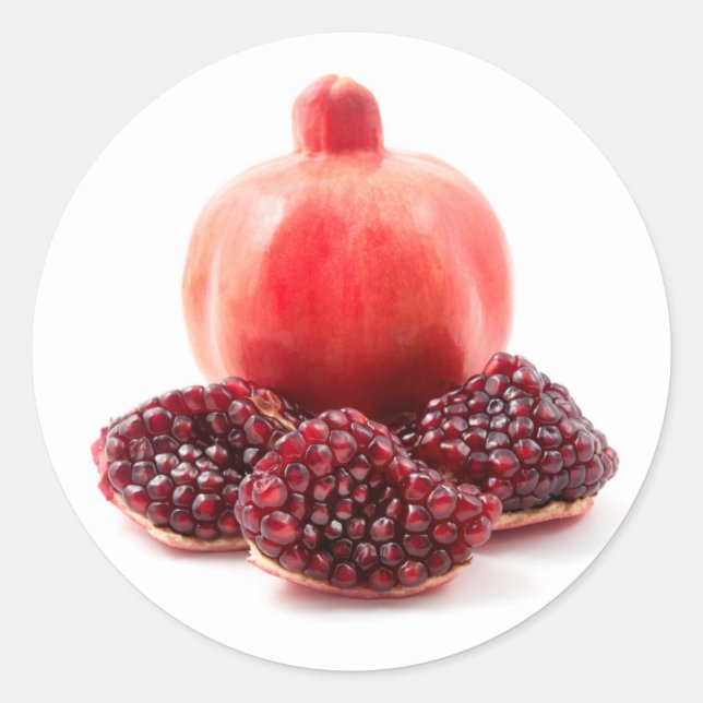 Pomegranade Classic Round Sticker (Front)