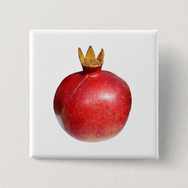 Pomegranate 15 Cm Square Badge (Front)