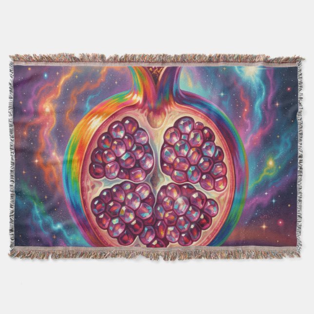 Pomegranate´1 Throw Blanket (Front)