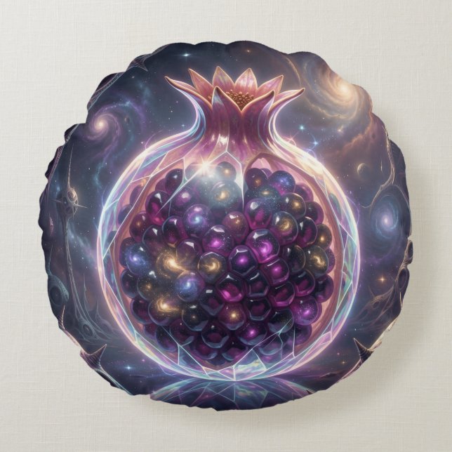 Pomegranate´5 Round Cushion (Front)