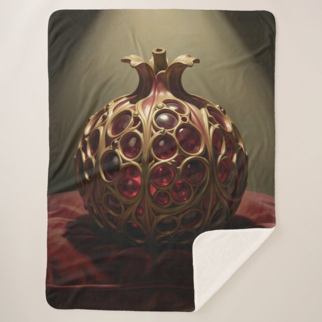 Pomegranate´9 Sherpa Blanket (Front)