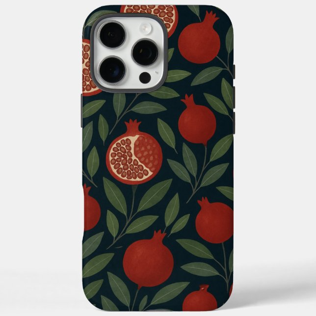 Pomegranate and Foliage Pattern Case-Mate iPhone Case (Back)