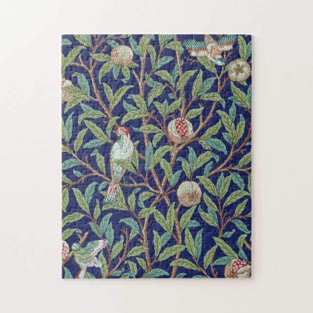 Pomegranate and Little Bird, William Morris Jigsaw Puzzle (Vertical)