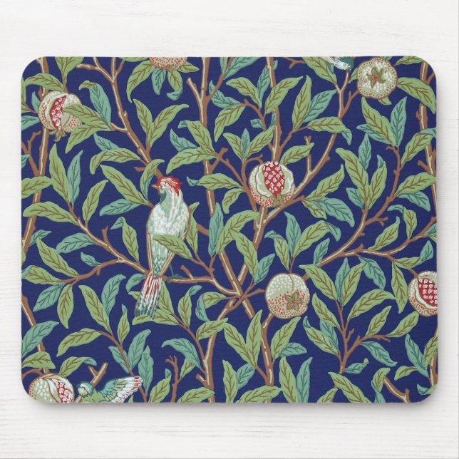 Pomegranate and Little Bird, William Morris Mouse Pad (Front)