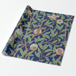 Pomegranate and Little Bird, William Morris Wrapping Paper